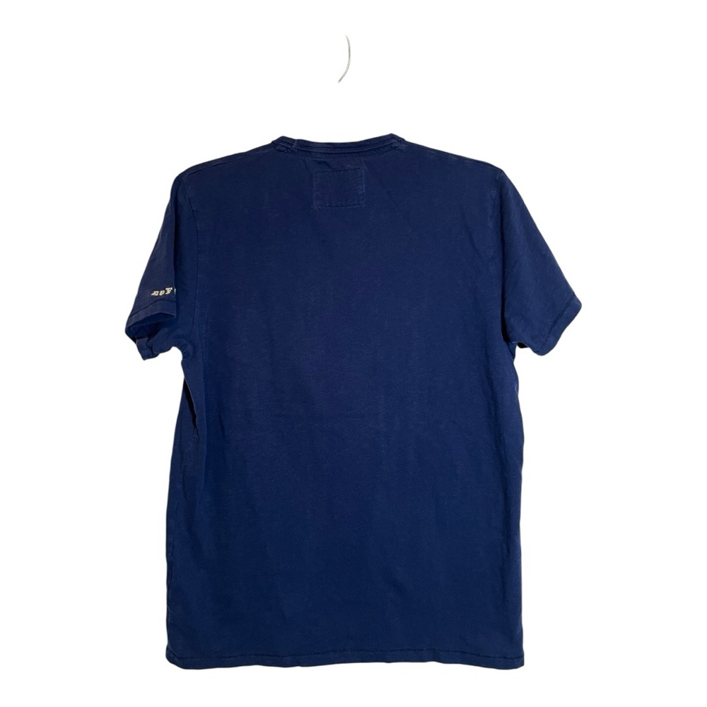 Abercrombie & Fitch Navy Blue T-shirt Embroidered Bear Size Medium - Picture 6 of 6
